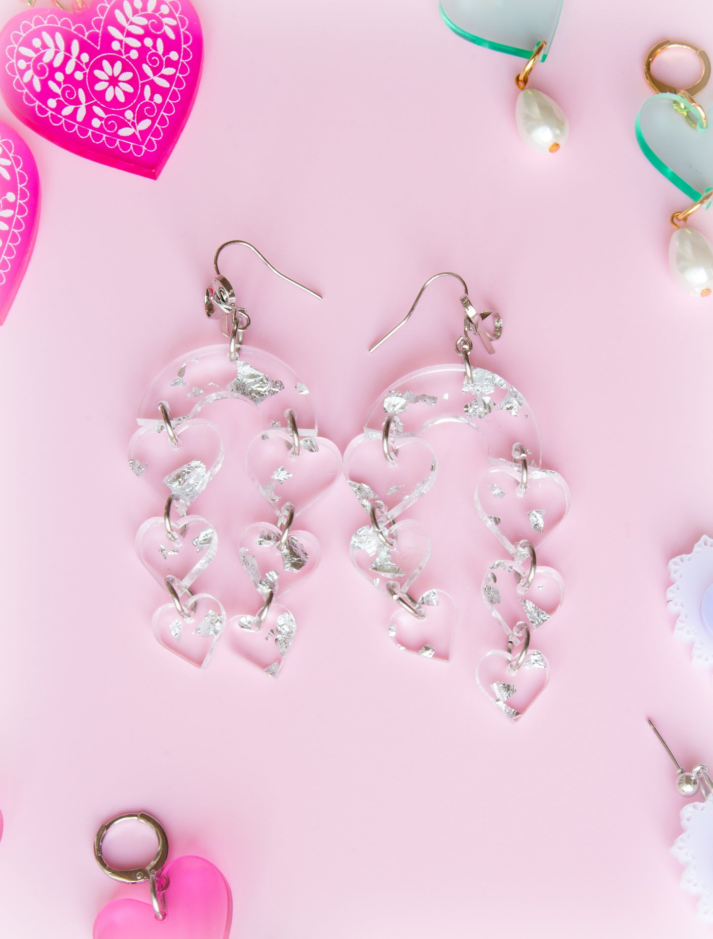 Together Forever-Heart Earrings