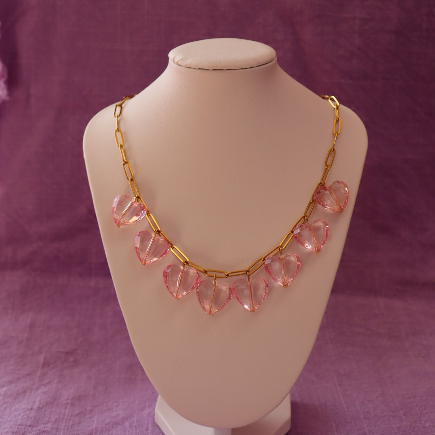 Lover Chunky Heart Statement Titanium Necklace