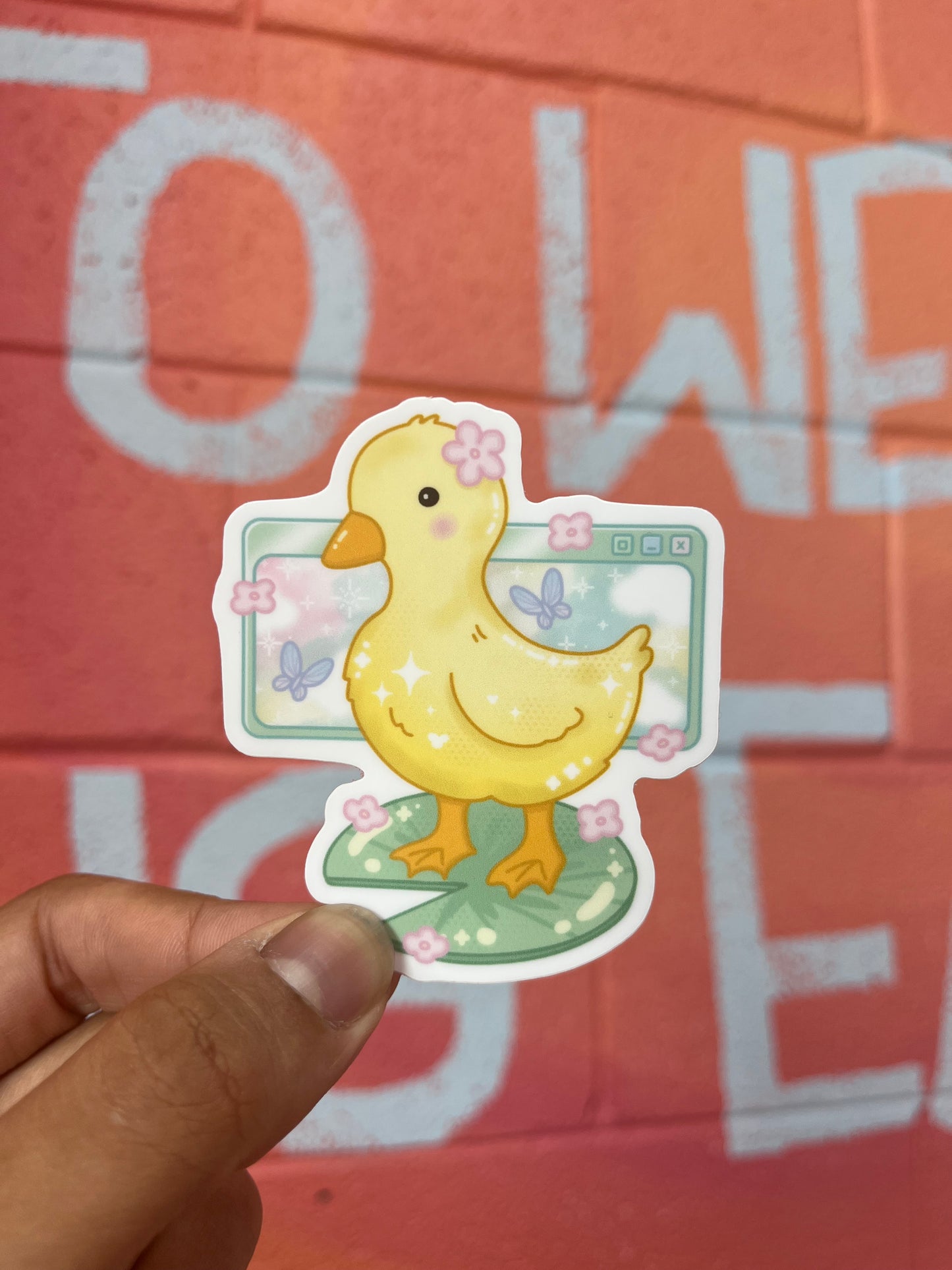 Cutie E-Duck Sticker
