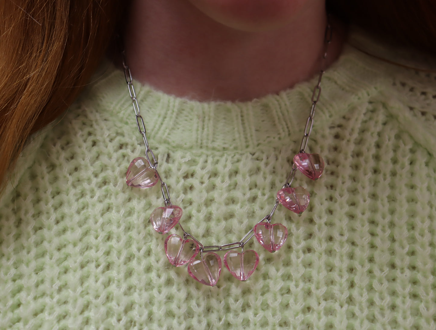 Lover Chunky Heart Statement Titanium Necklace