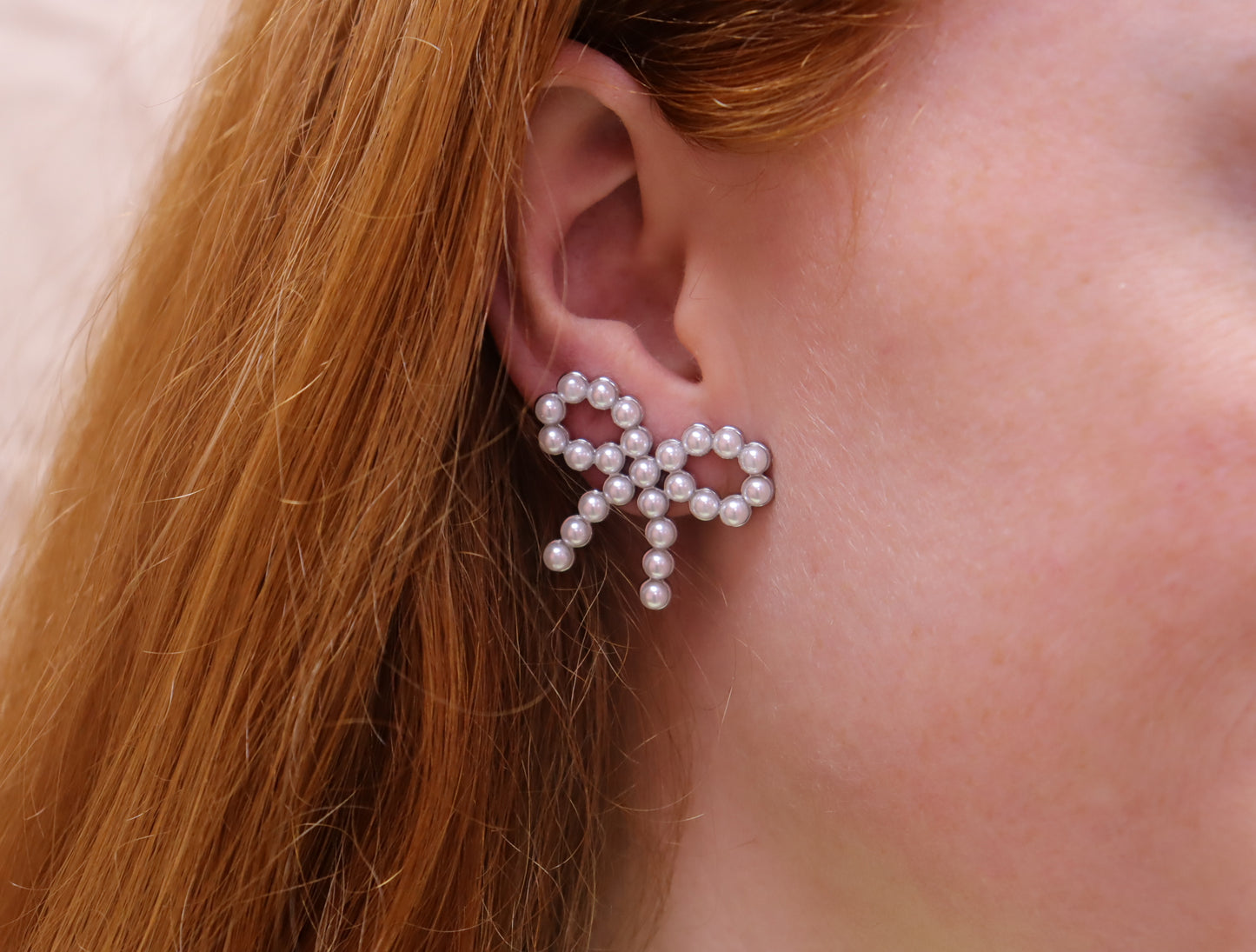 "Love Tied in a Bow" Titanium Earrings