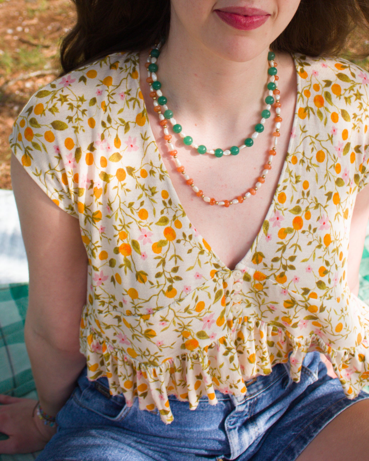 Beach Day Beaded Necklace