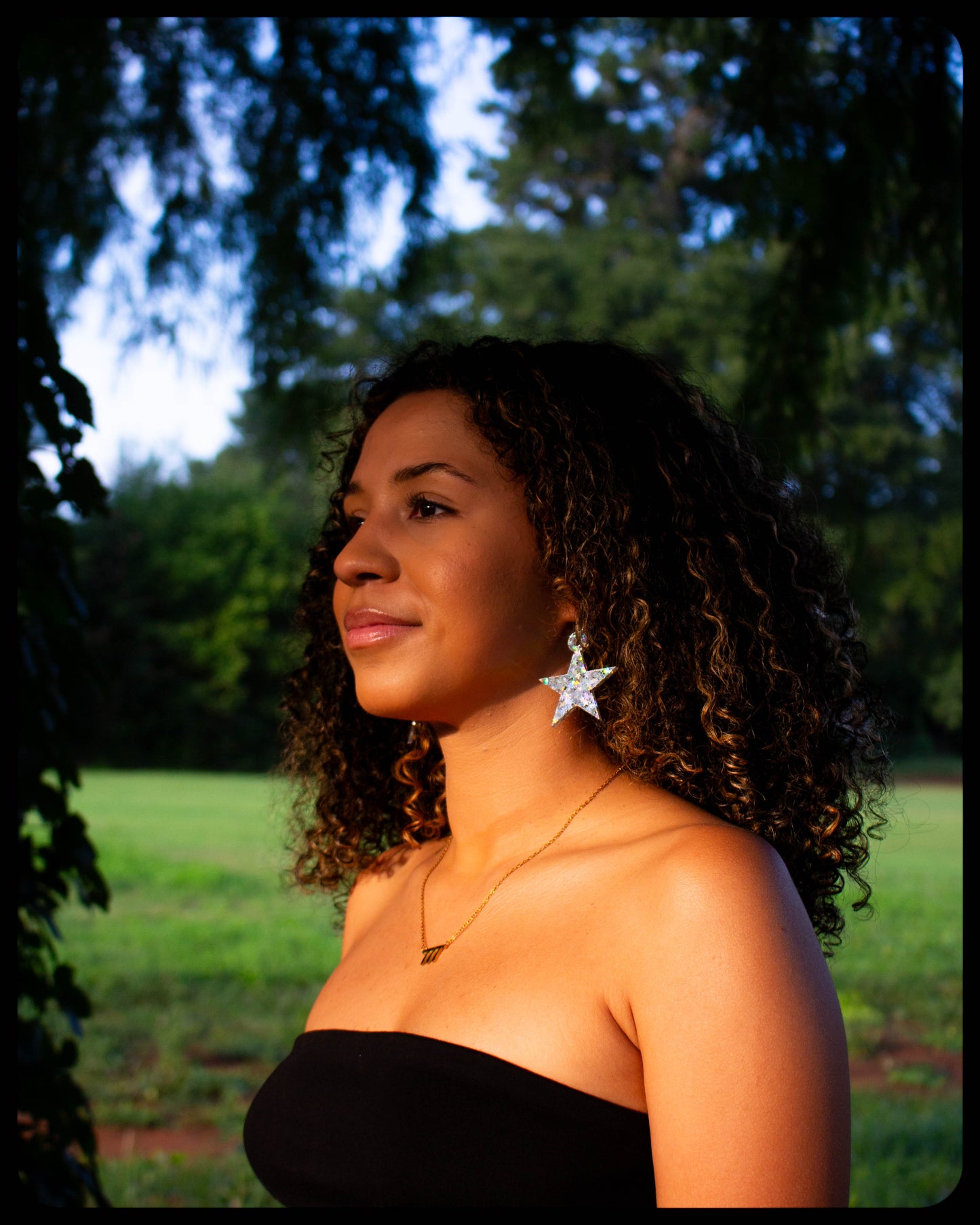 Starry Night - Large Statement Star Earrings
