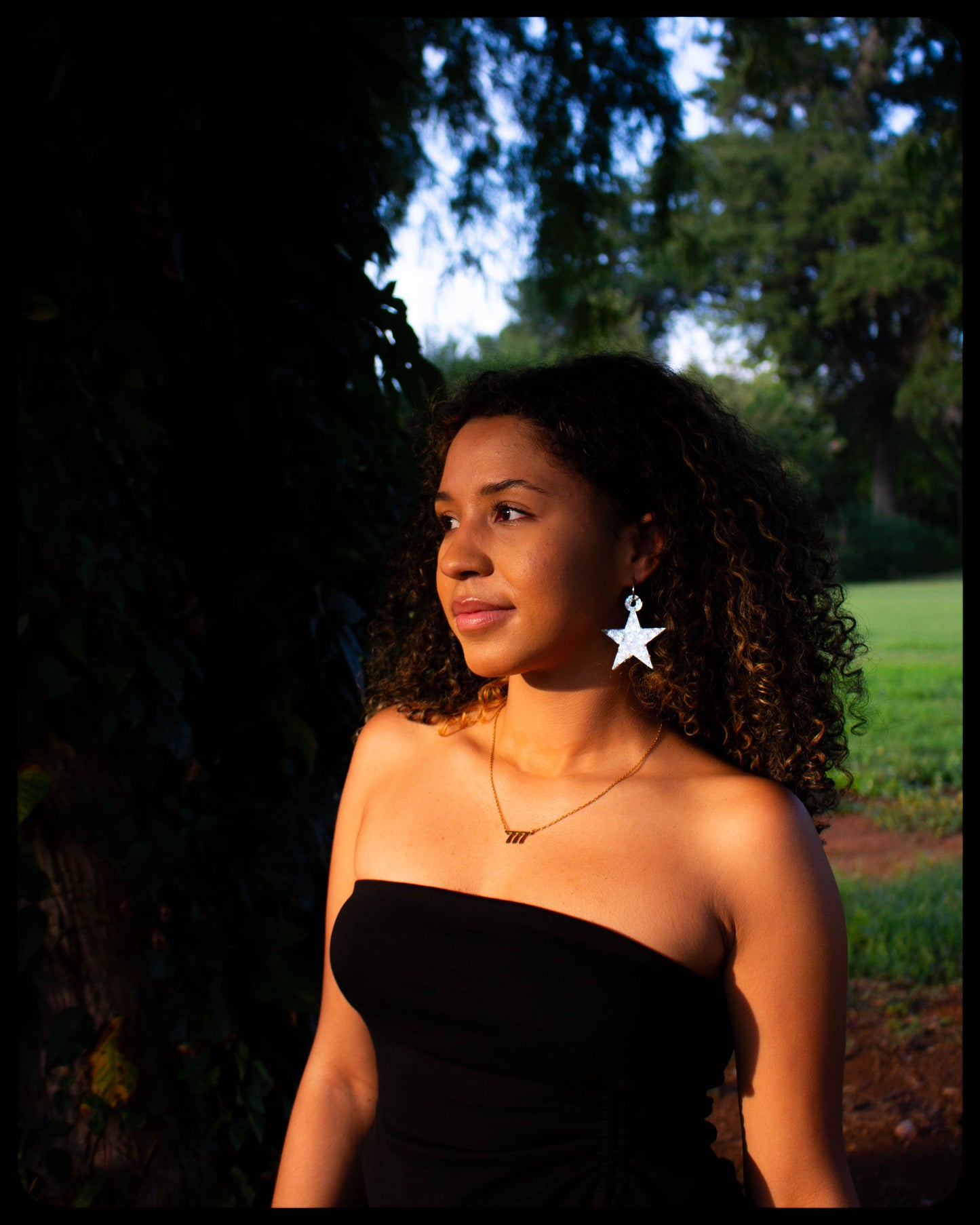 Starry Night - Large Statement Star Earrings