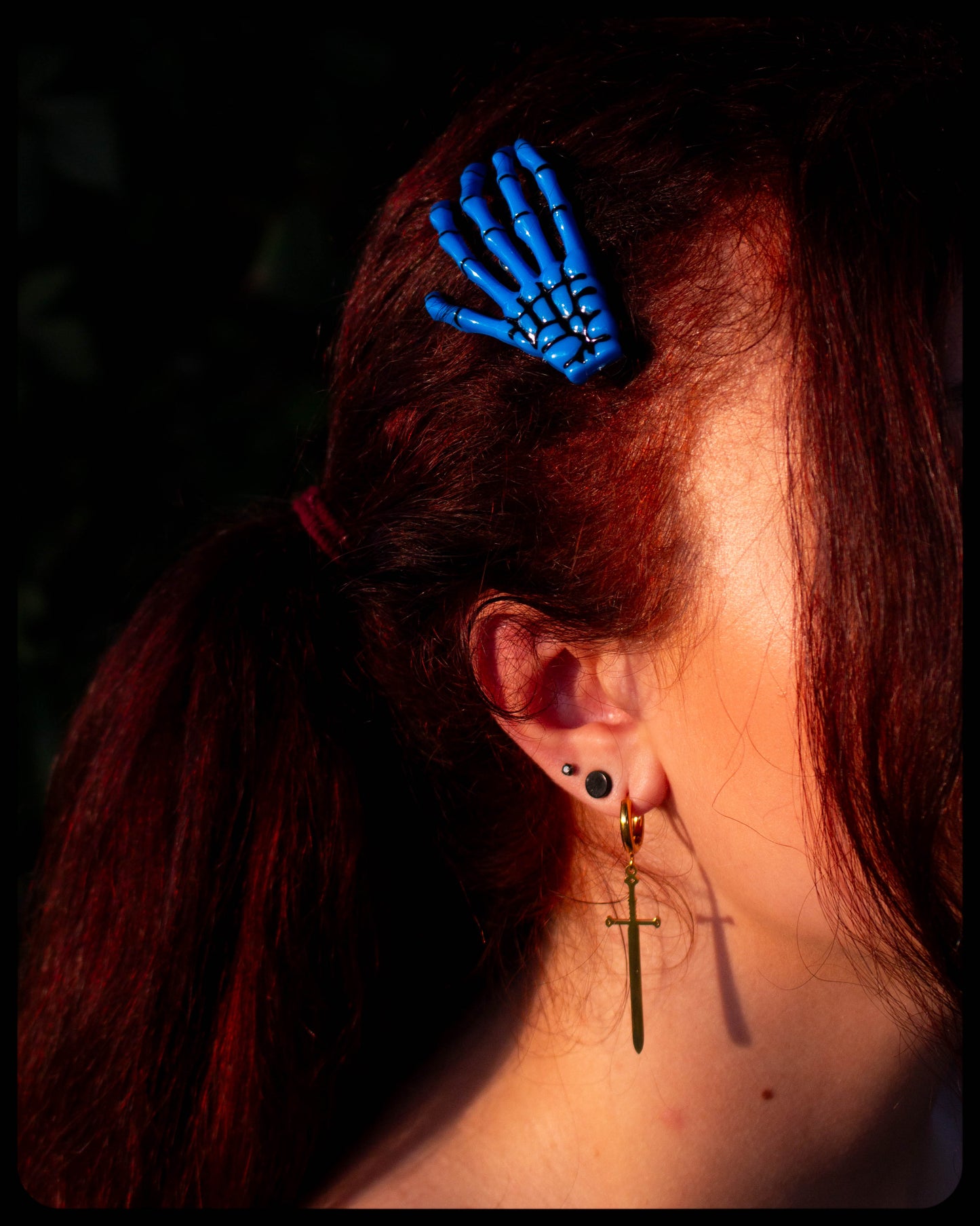 Ghastly Grasp Colorful Skeleton Hand Hair Clip