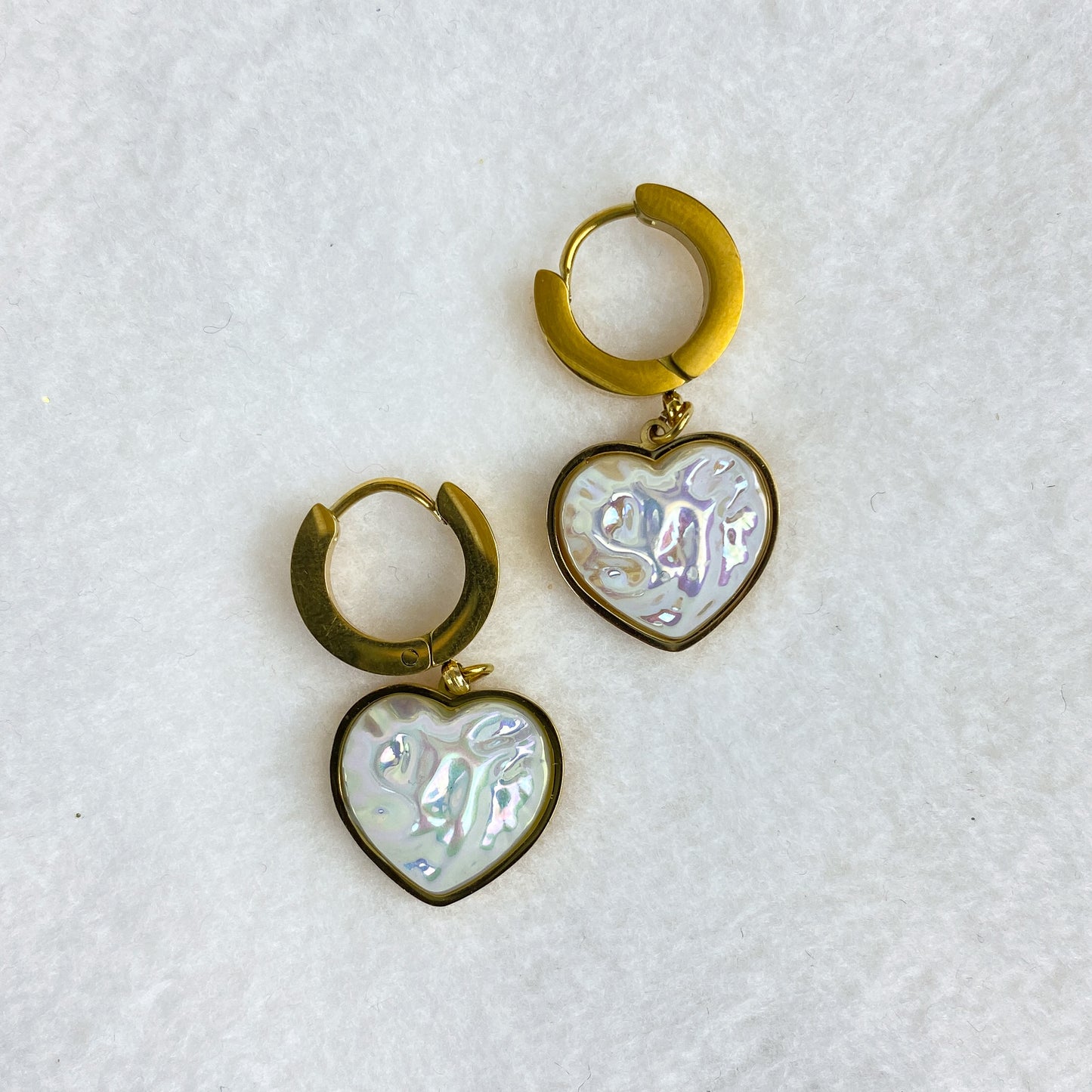 Pearl Titanium Earrings