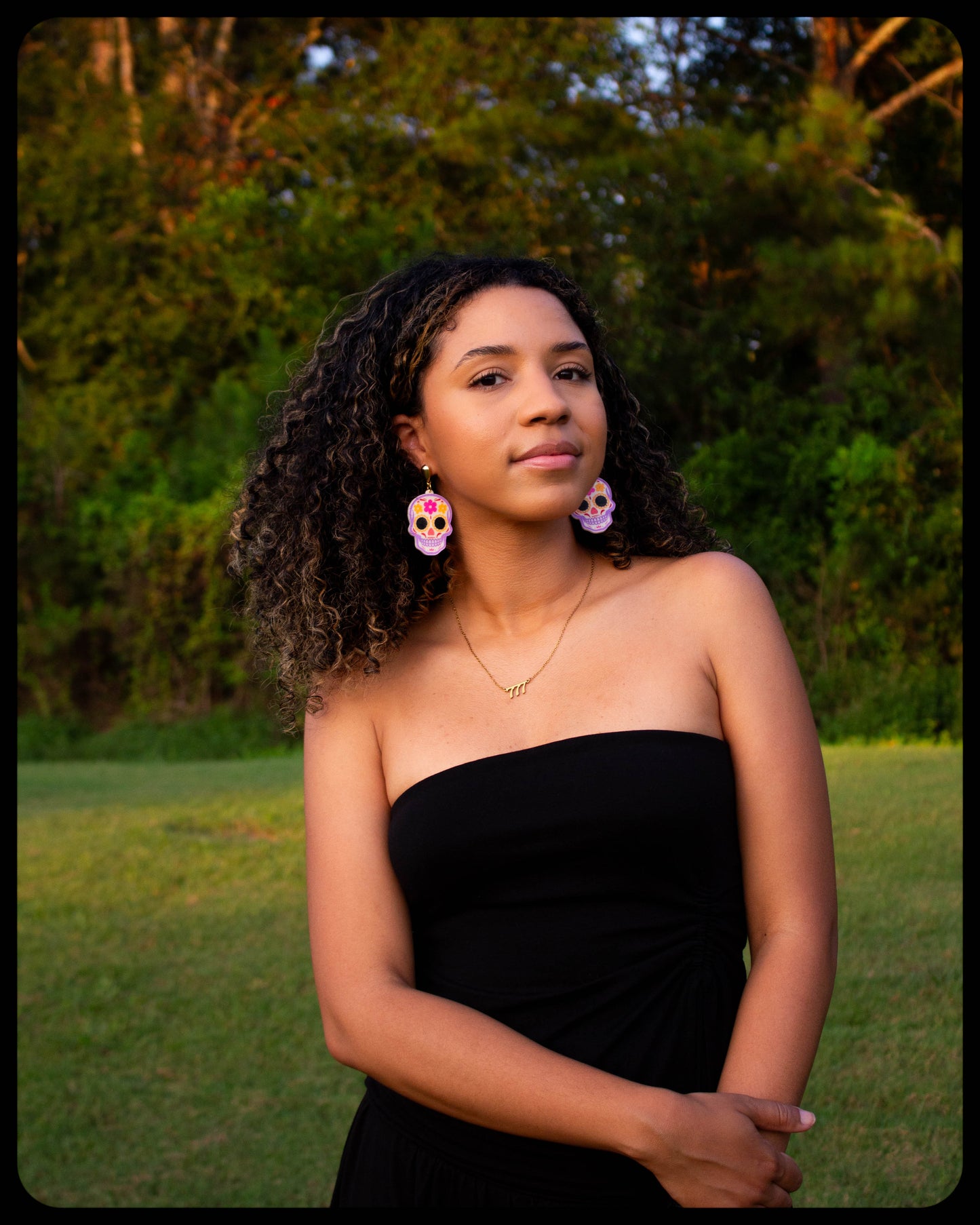 Sweet Sugar Skull - Statement Earrings