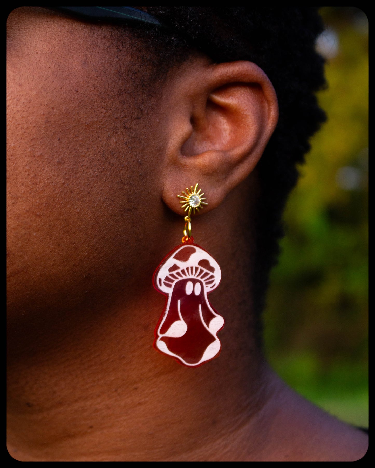 Sunrise Mushroom Ghosties Earrings