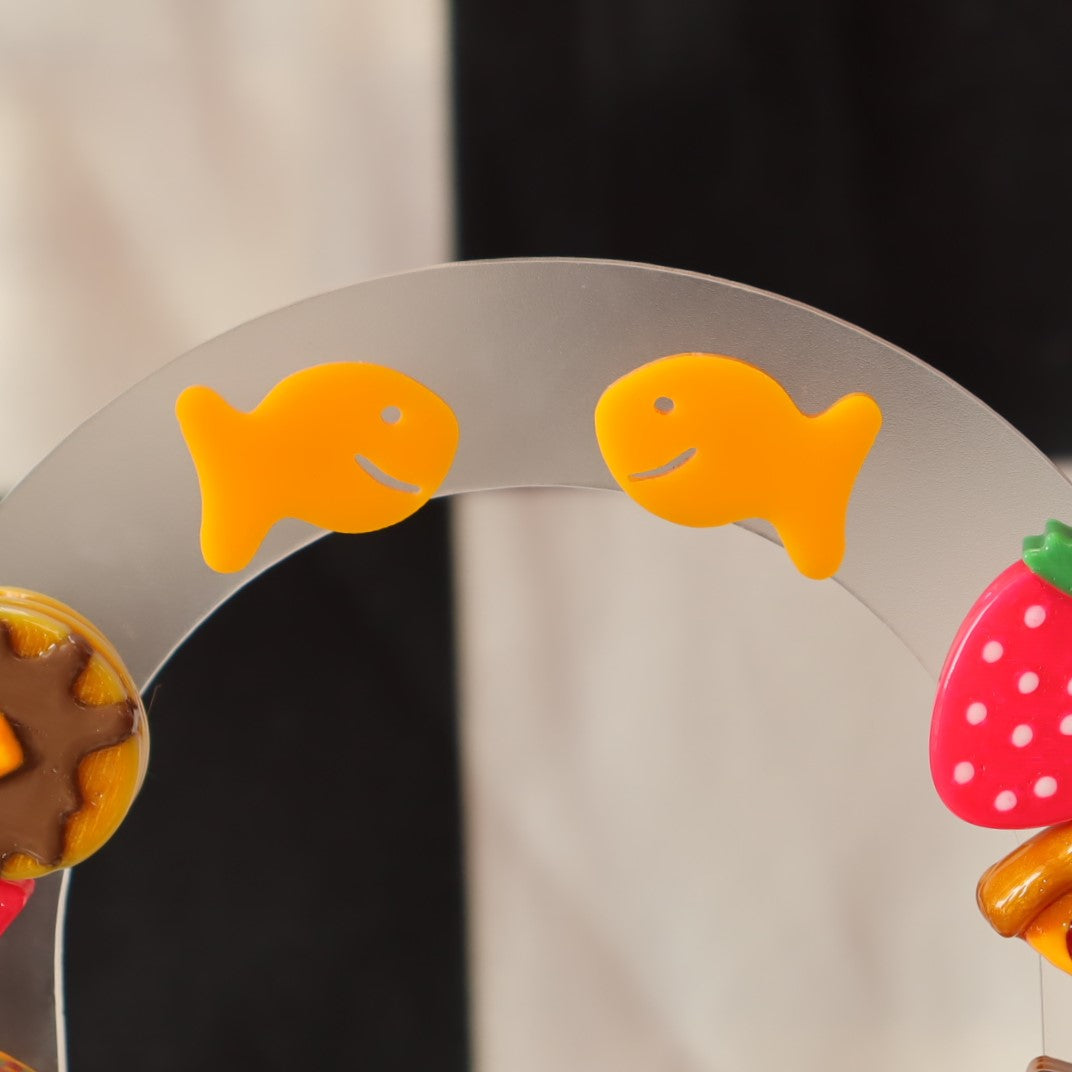 Goldfish Cracker Stud Earrings