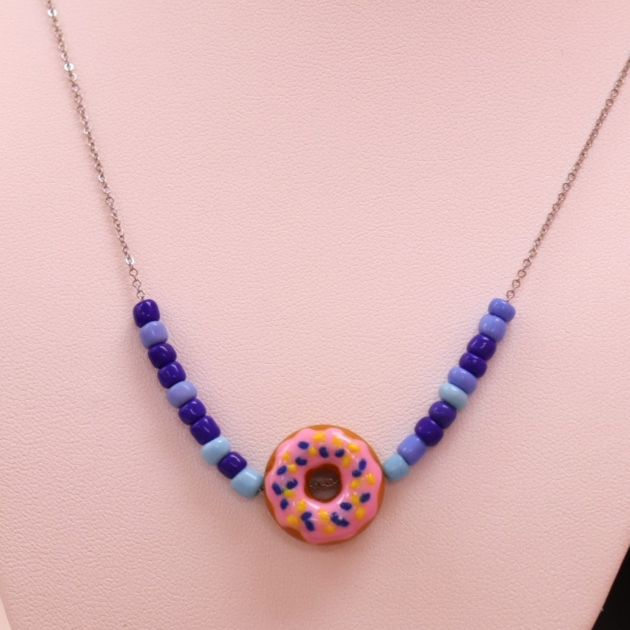 Single Beaded Food Necklaces