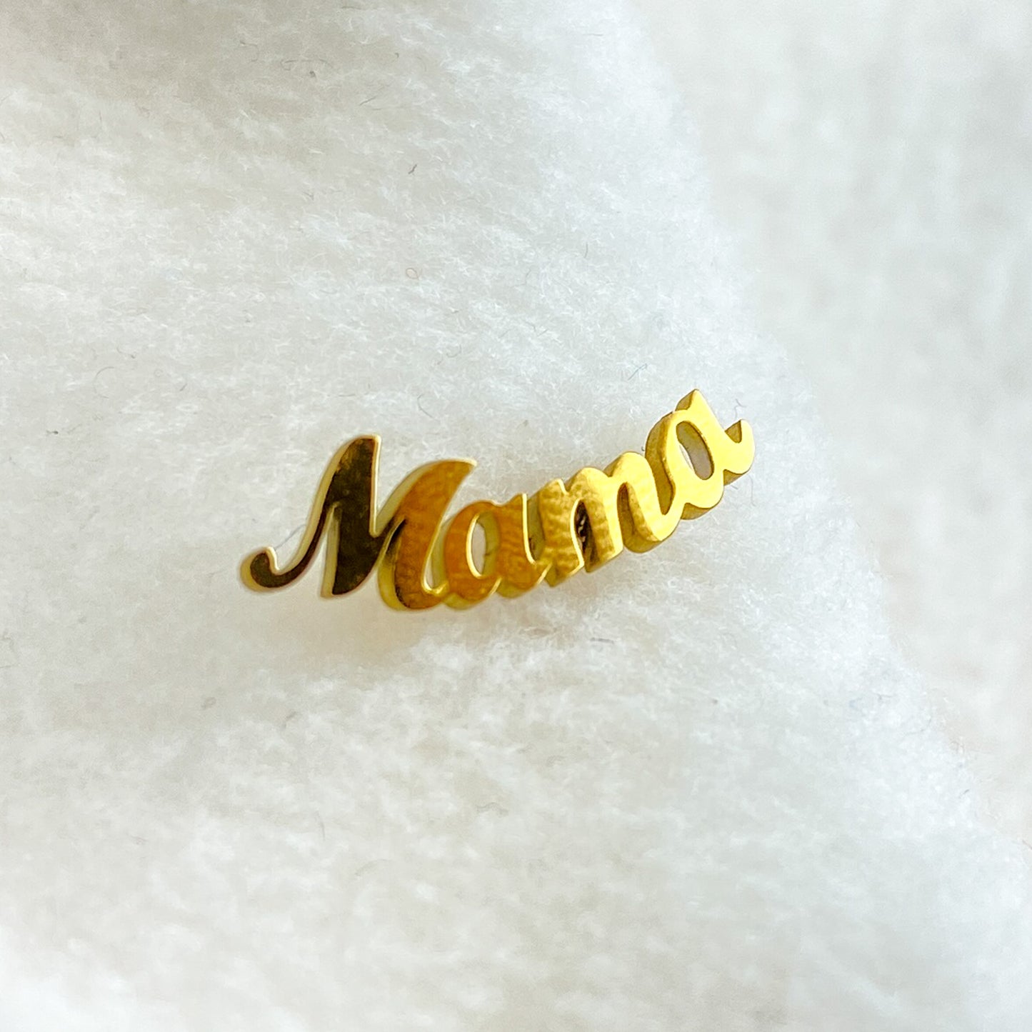Mama Titanium Stud Earrings