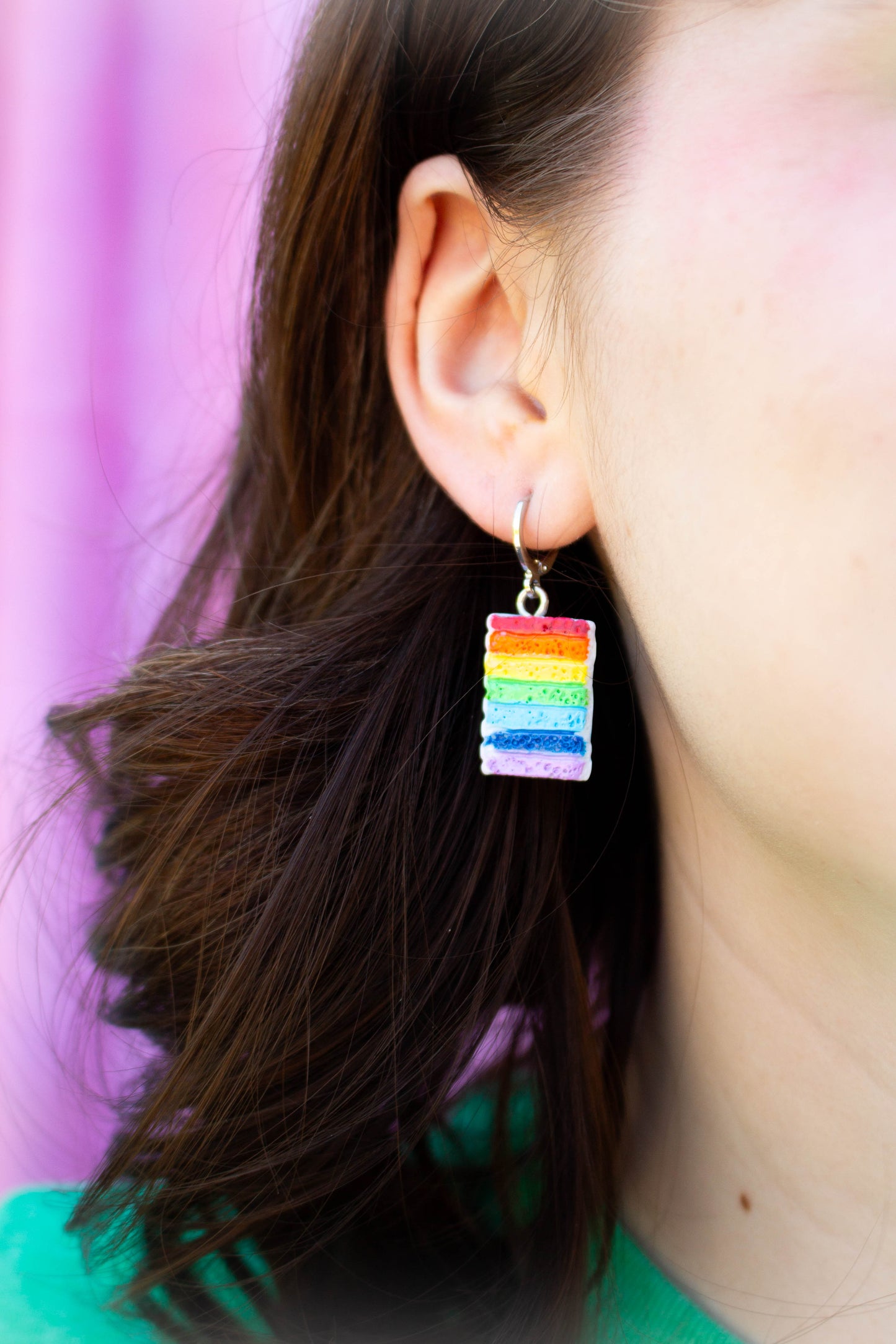 Rainbow Cake Earrings