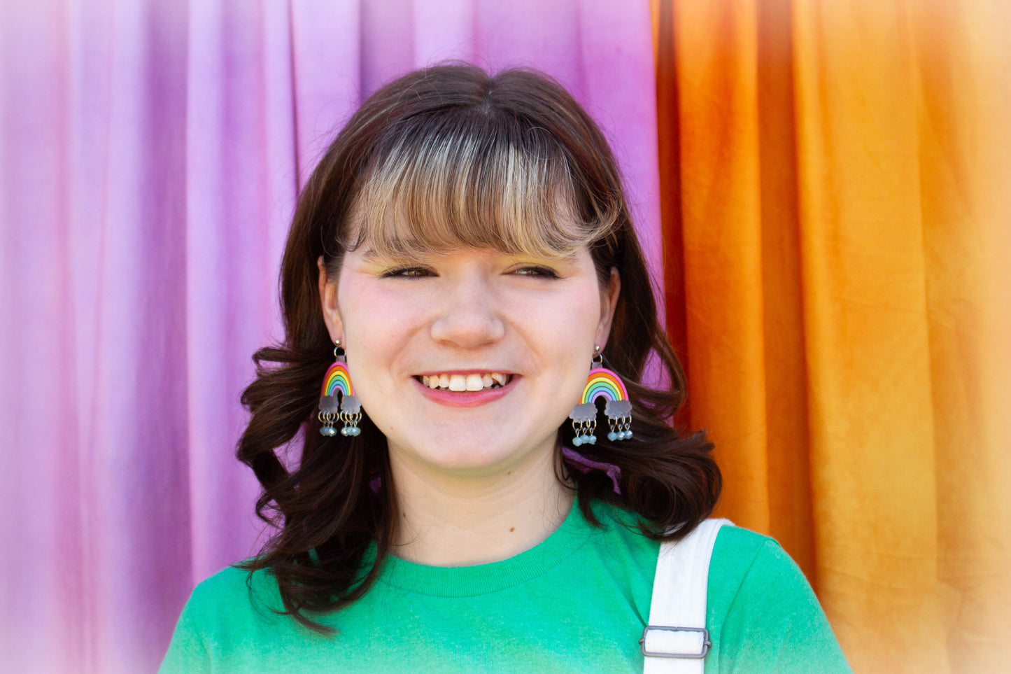 Painted Rainbow Earrings