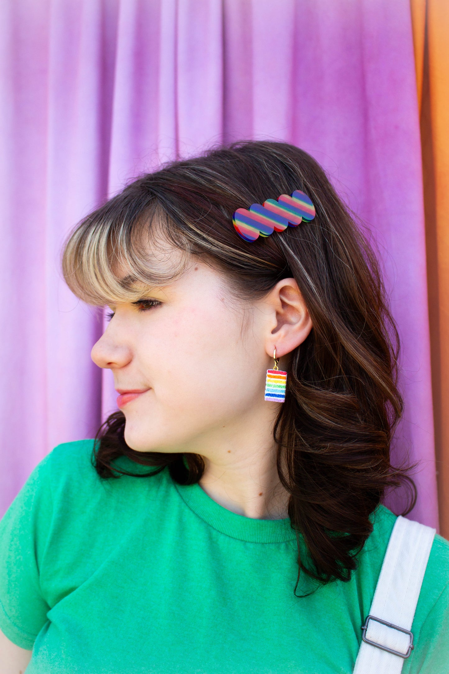 Rainbow Cake Earrings