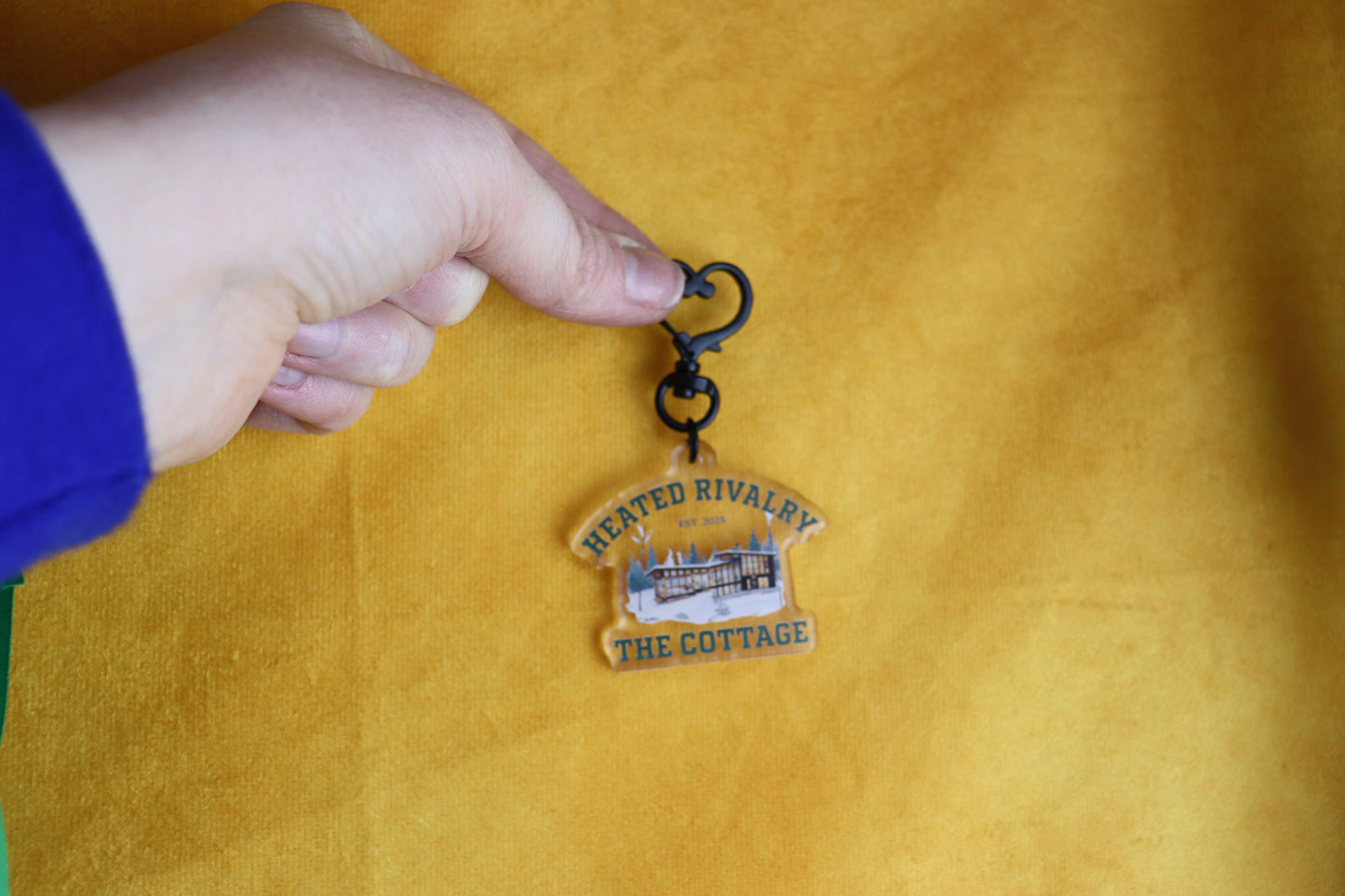 Heated Rivalry The Cottage Keychain Bag Charm