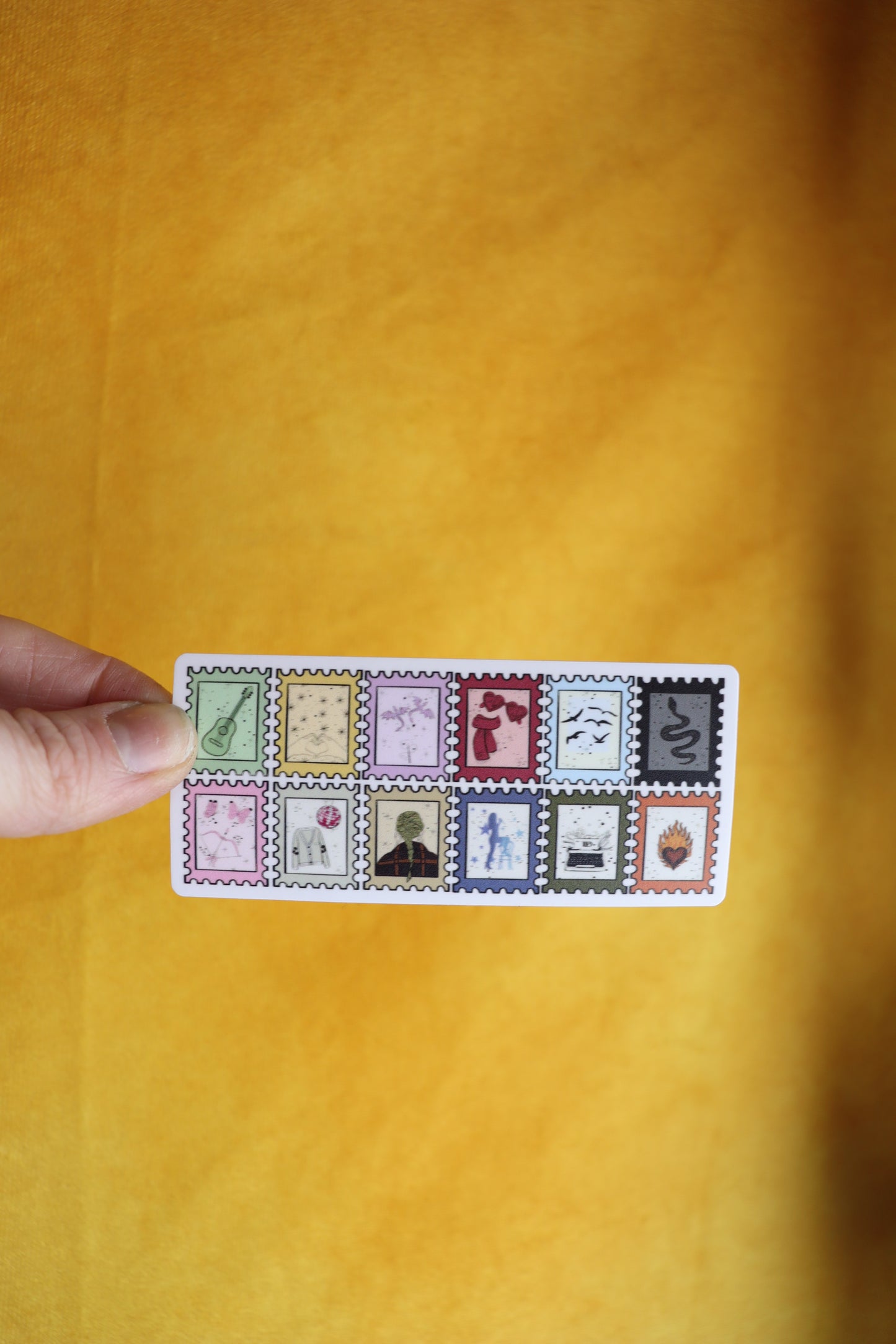 Taylor Swift 12 Eras Stamp Sticker