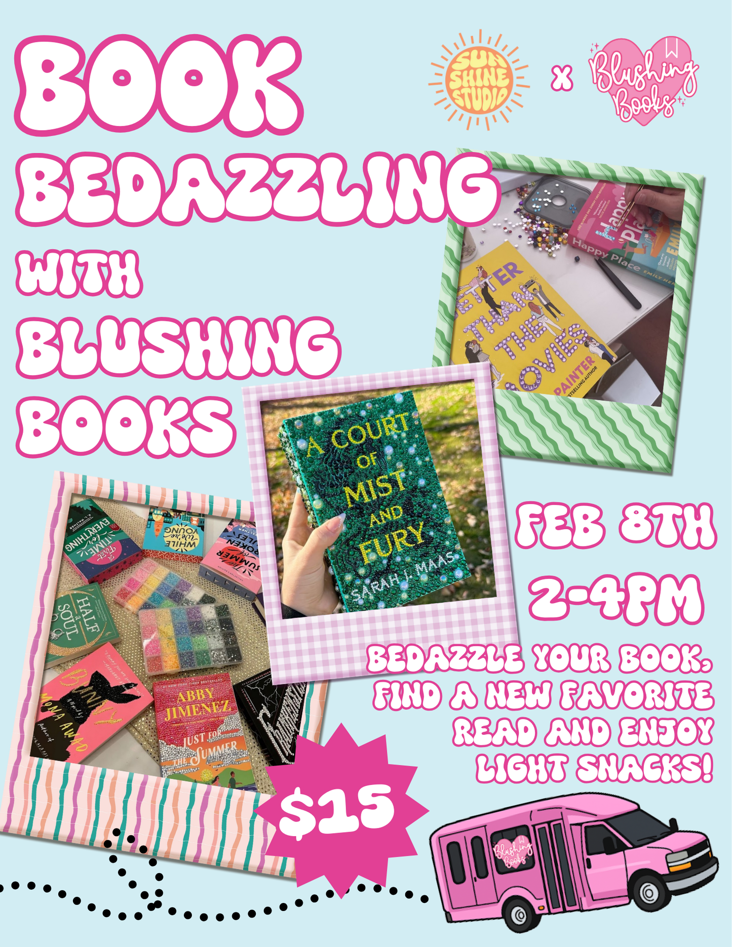 2/8/26 Book Bedazzling with Blushing Books