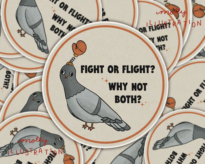 "Fight or Flight" Sticker