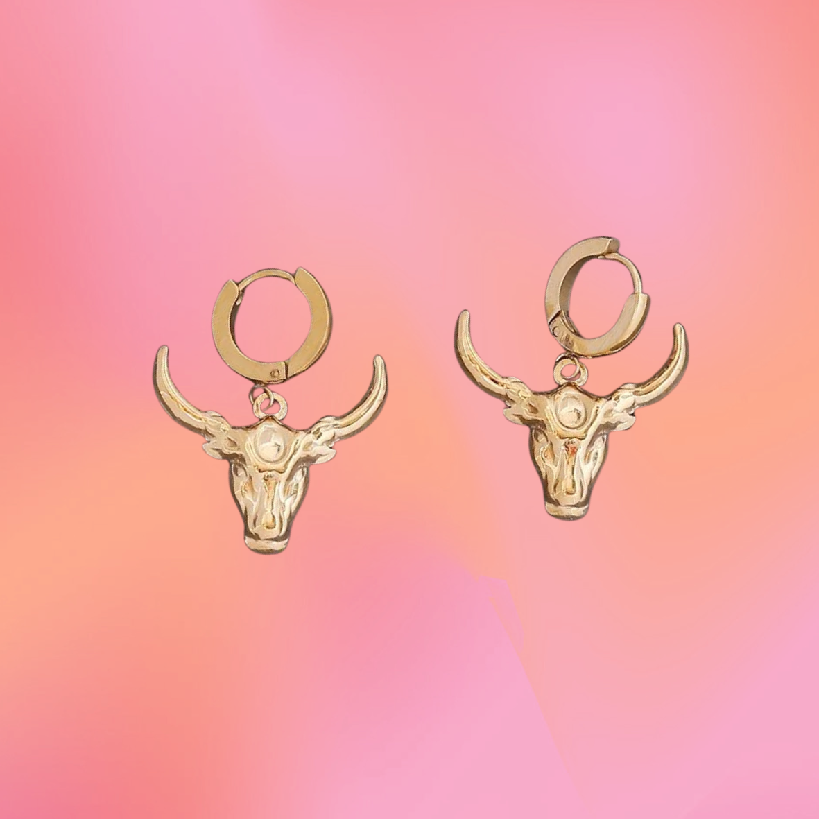 Titanium Longhorn Charm