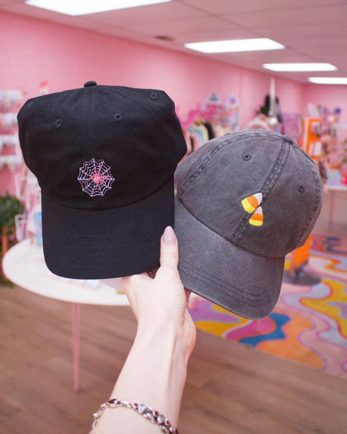 Candy Corn Embroidered Hat