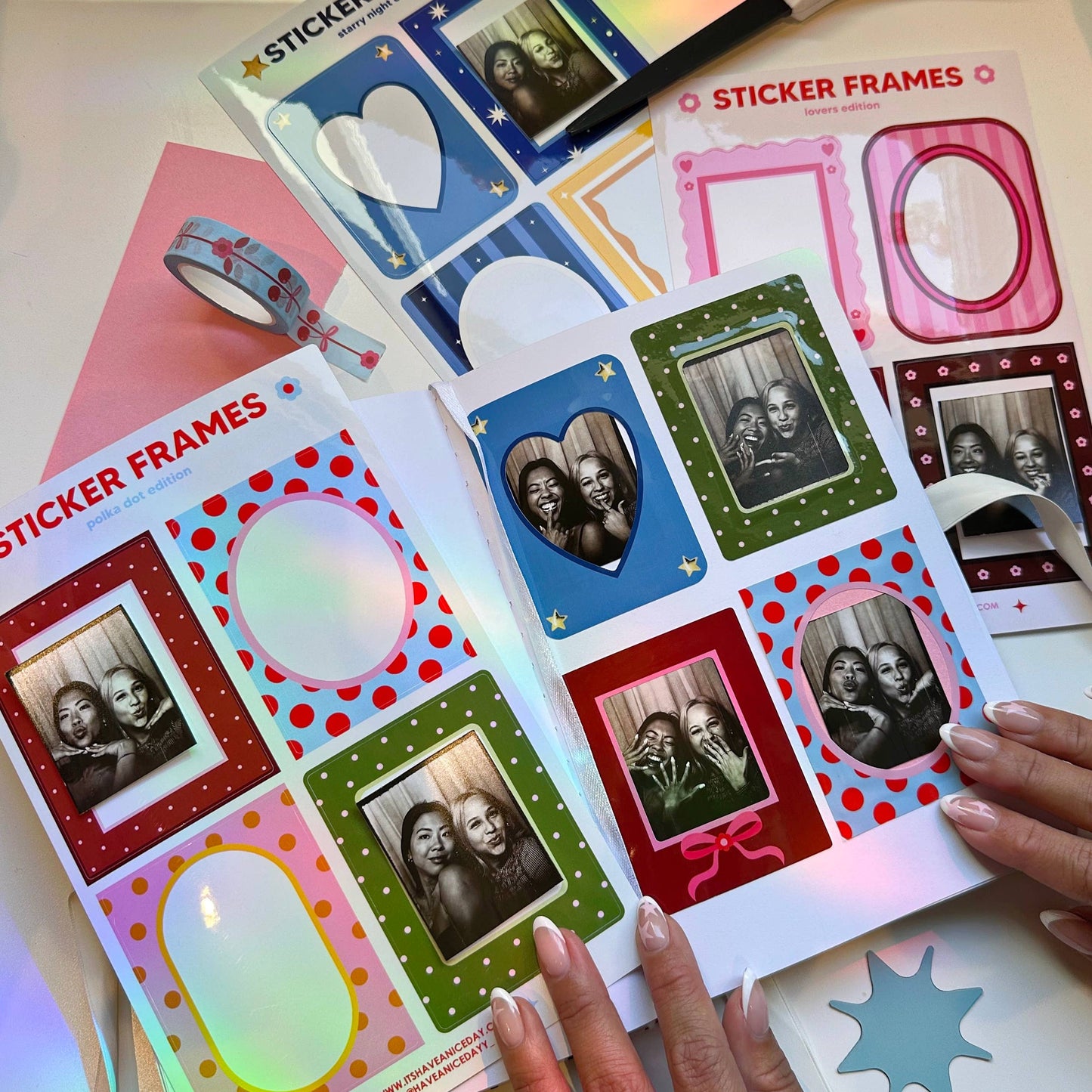 Sticker Frames- Polka Dot Edition