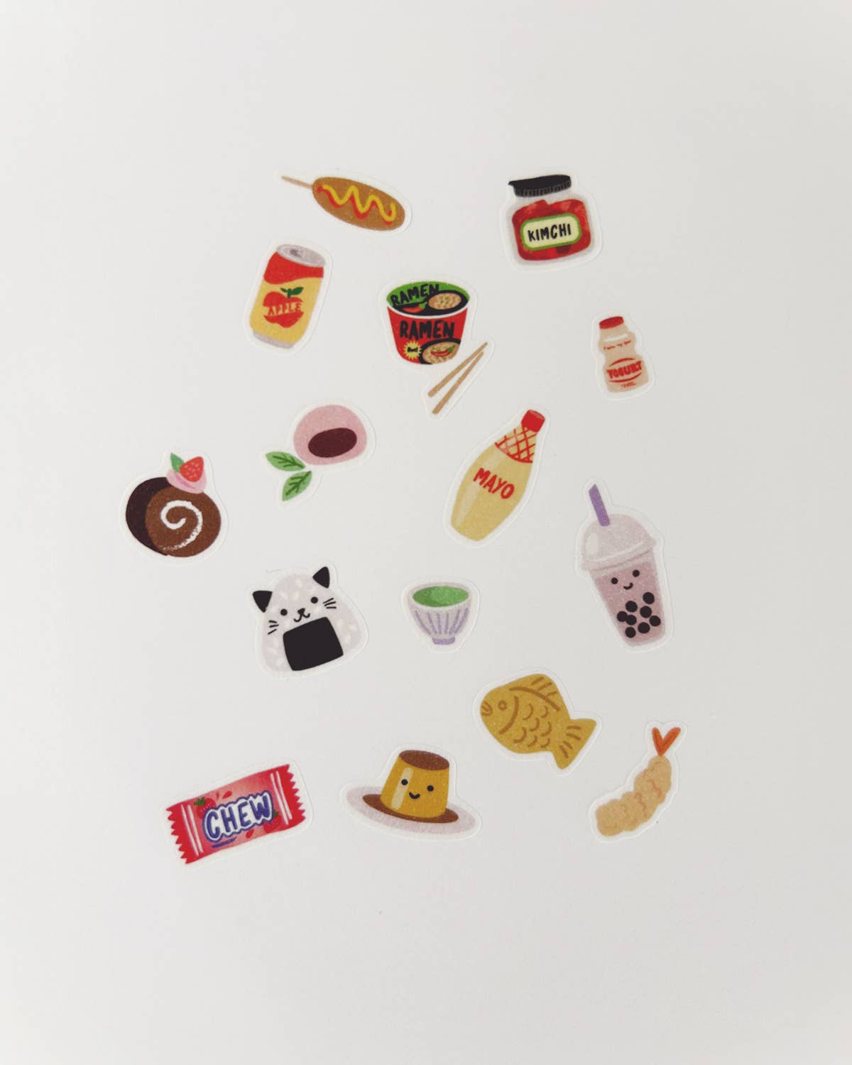 Asian Snacks Jumble Washi Stickers