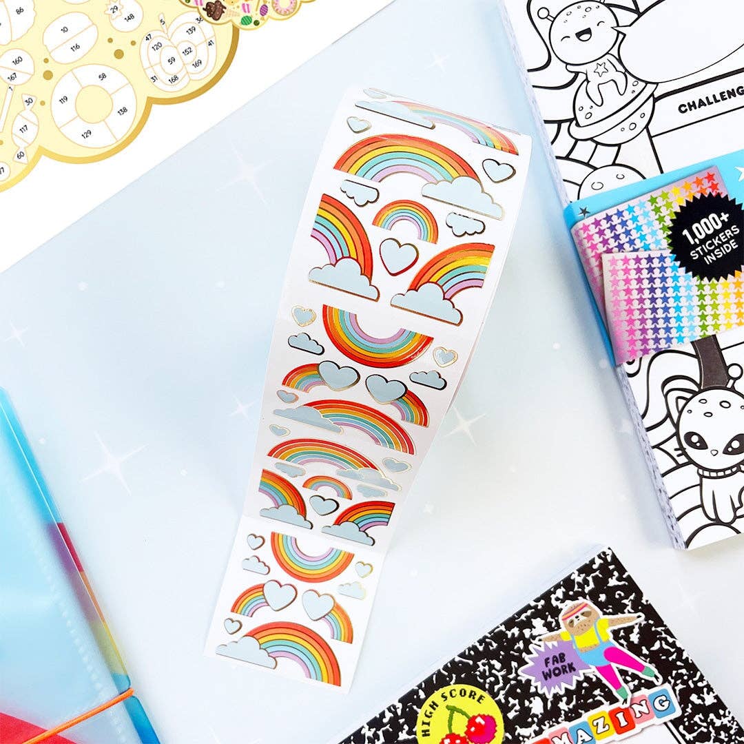 WS-Heavenly Rainbows Stickers On The Roll