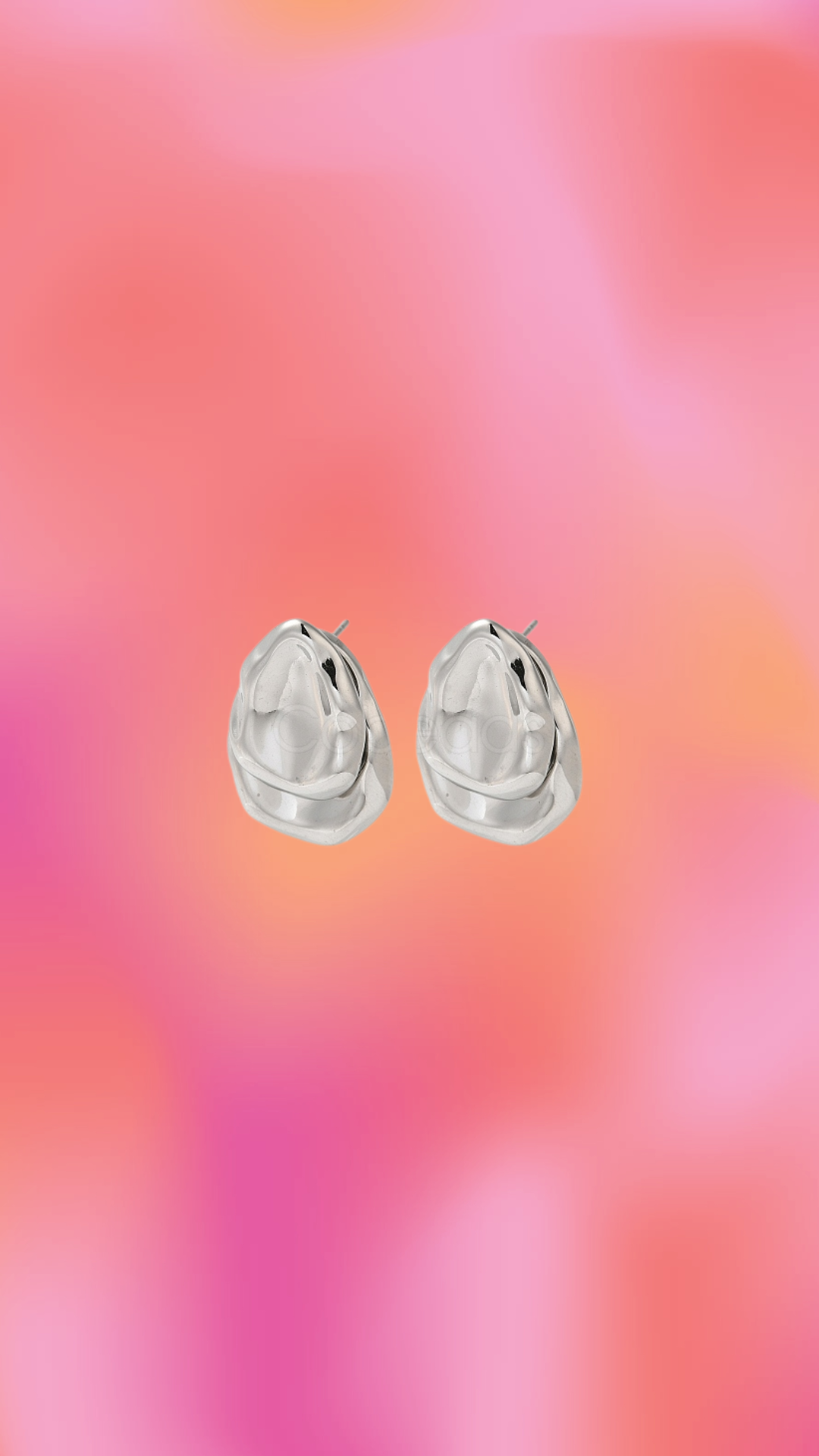 Titanium Double-Sided Petal Earrings