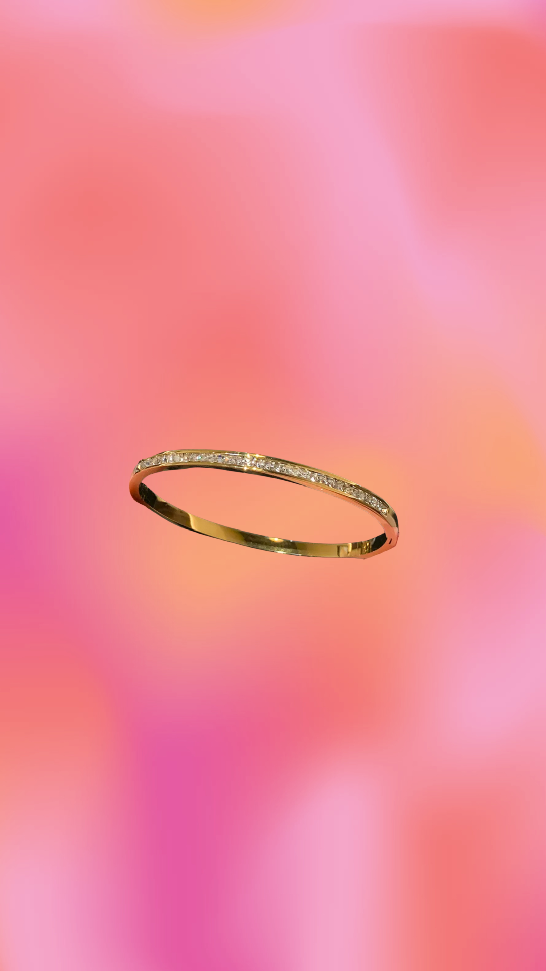 Classic Sparkling Titanium Bangle
