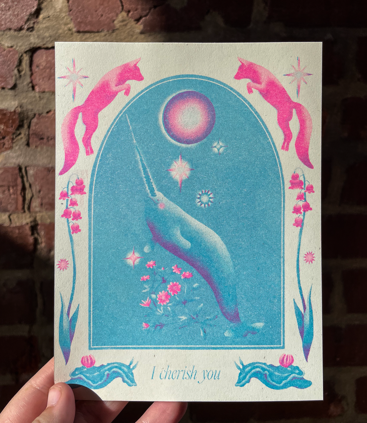 Narwhal (mini risograph)