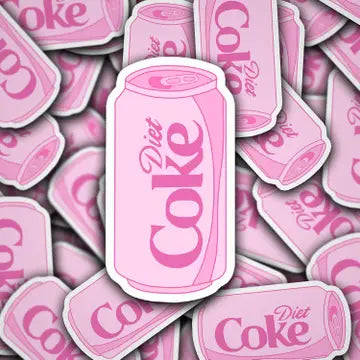 Pink Diet Coke Sticker