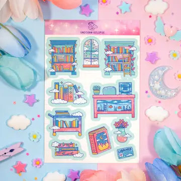 Dreamy Library Sticker Sheet