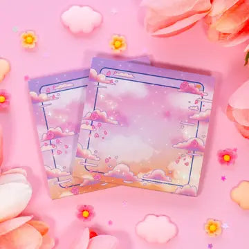 Heavenly Pink - Pink Clouds Sticky Note Pad