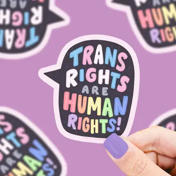 "Trans Rights are Human Rights" Sticker