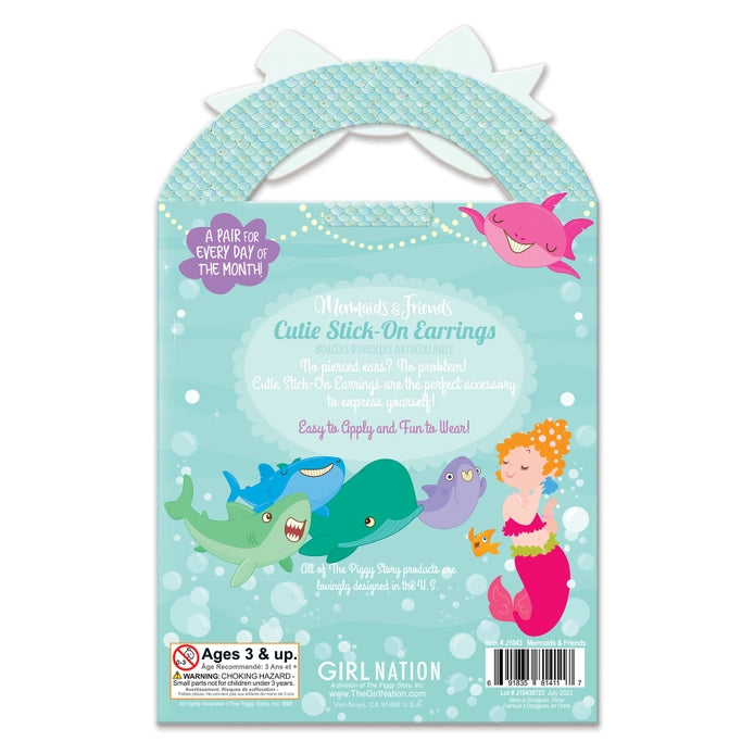 "Mermaids & Friends" Stick-On Earrings
