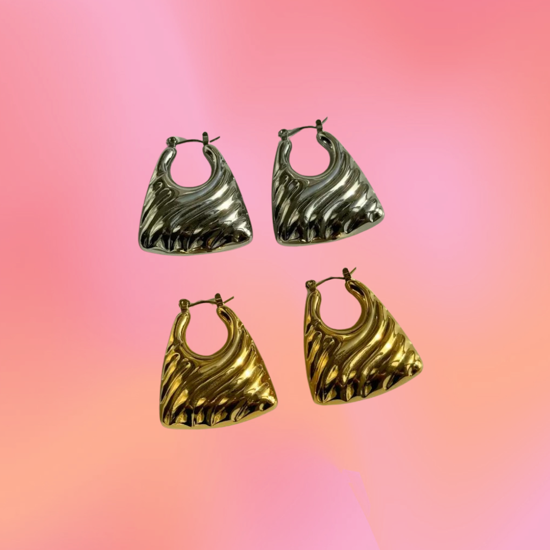 Chunky Large Purse Earrings
