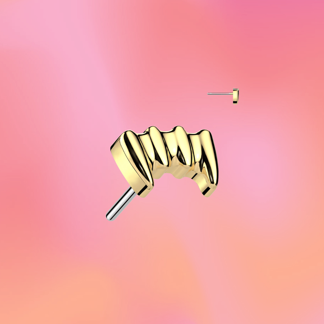Teeth Flat Back Stud