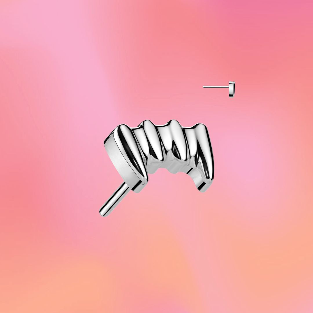 Teeth Flat Back Stud