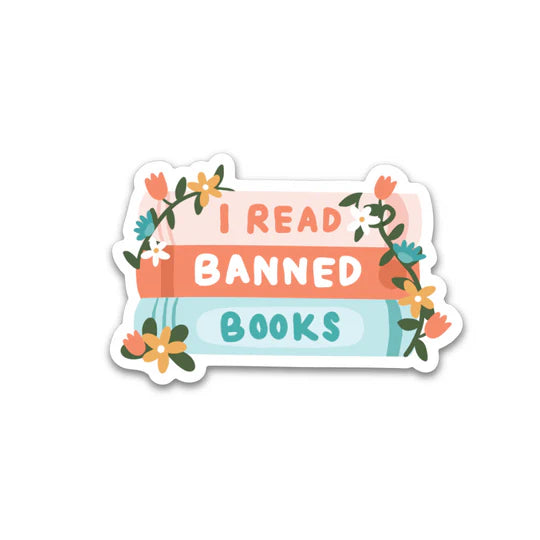 "I Read Banned Books" Sticker