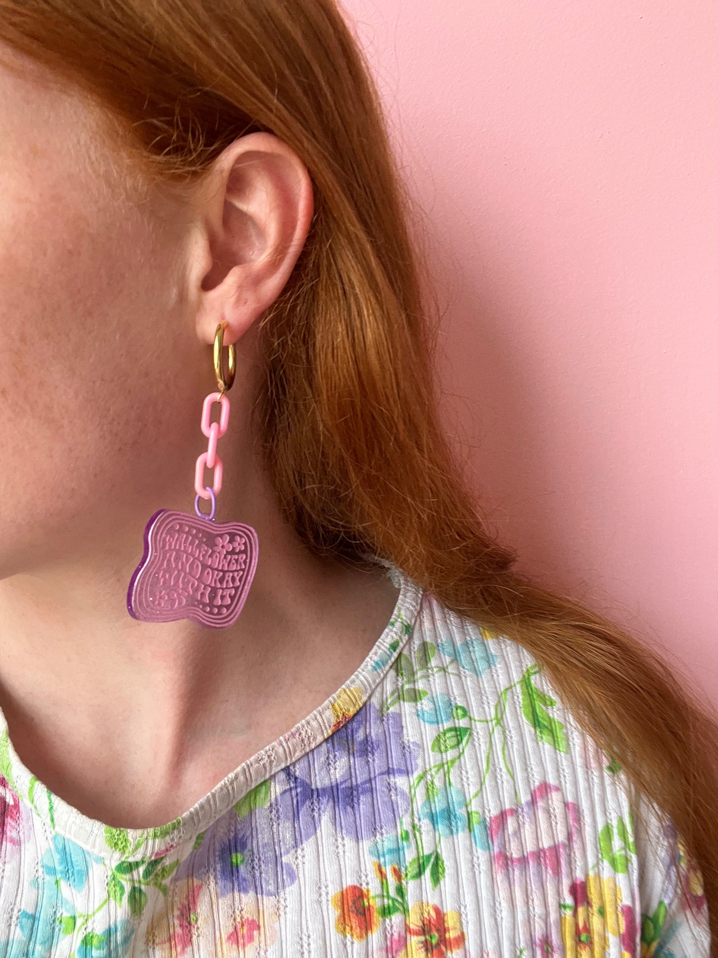 ‘Wallflower And Okay With It’ Earrings