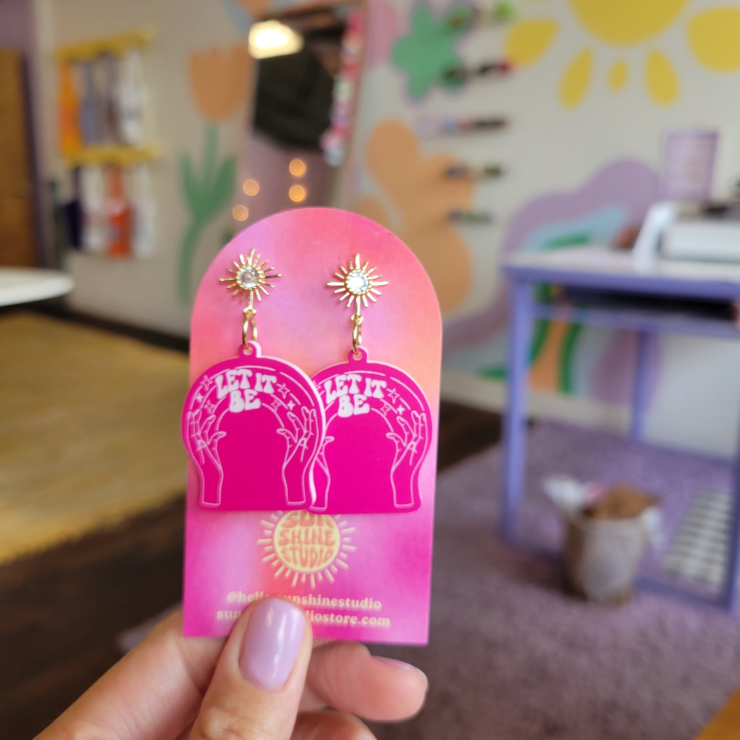 Let It Be Pink Earrings