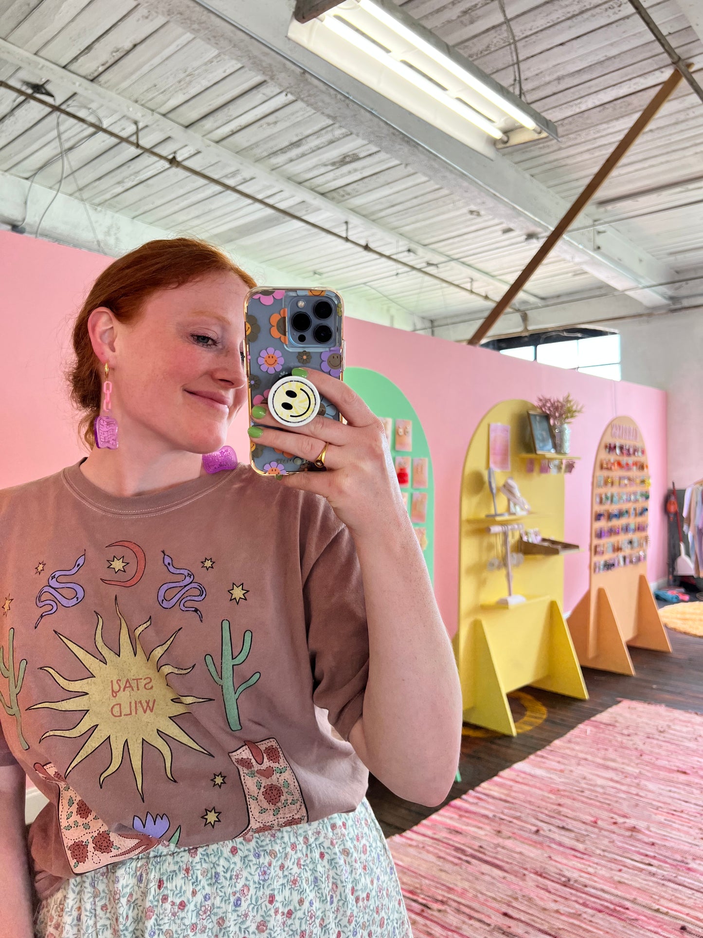‘Wallflower And Okay With It’ Earrings