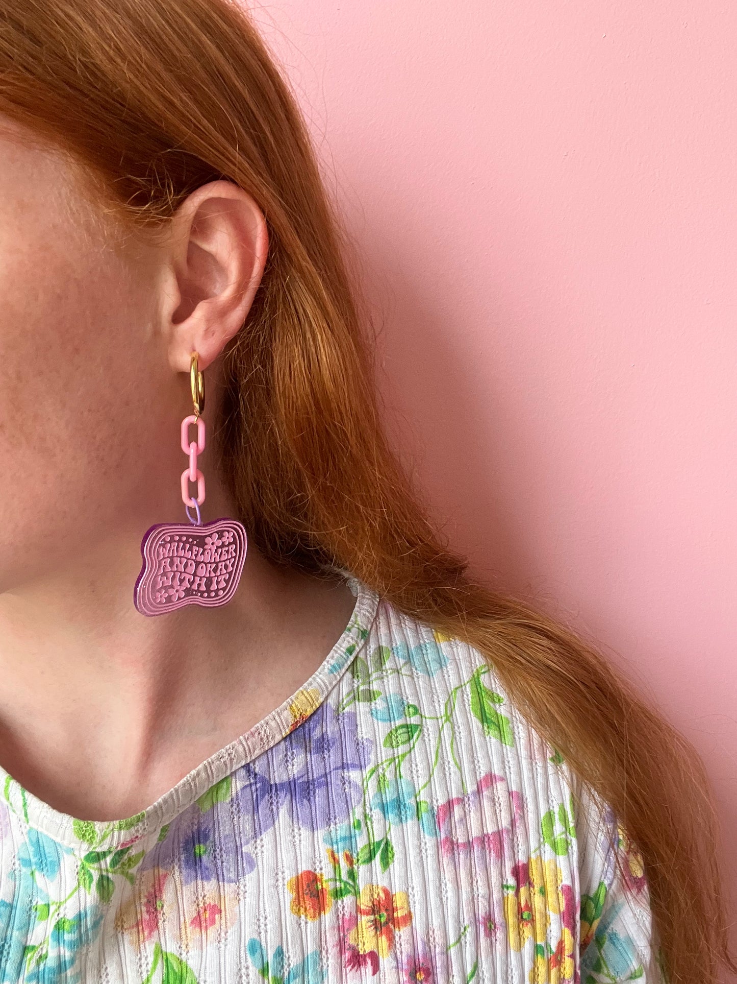 ‘Wallflower And Okay With It’ Earrings