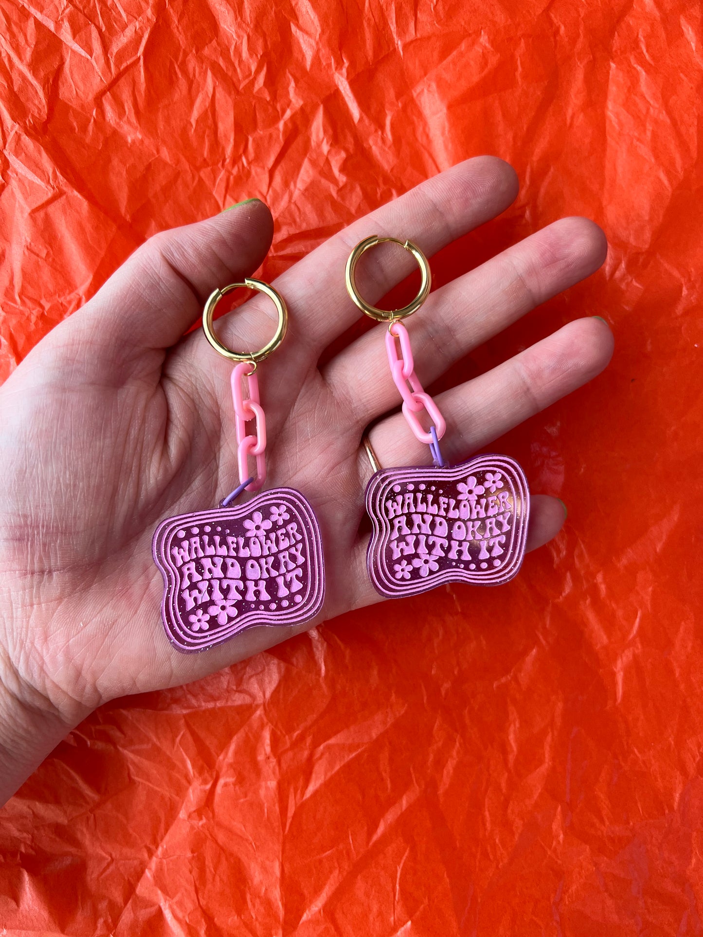‘Wallflower And Okay With It’ Earrings