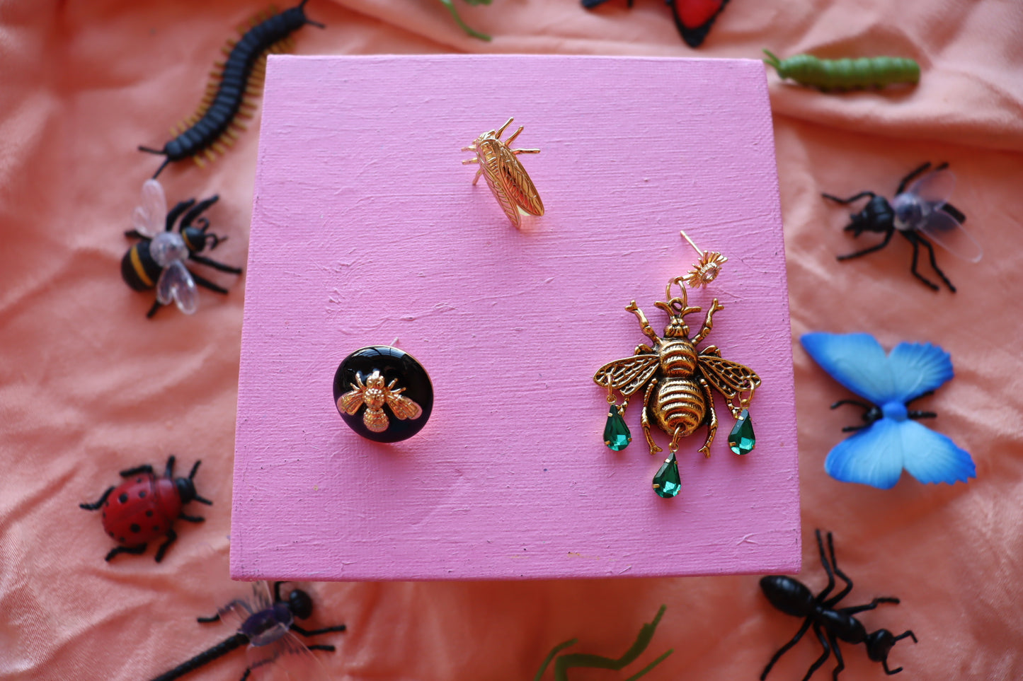 Queen Bee Metal Dangles