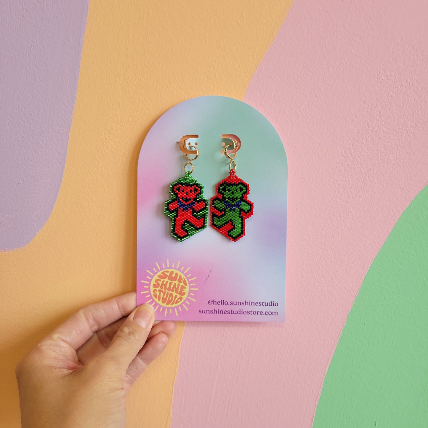 Holiday Beaded Earrings