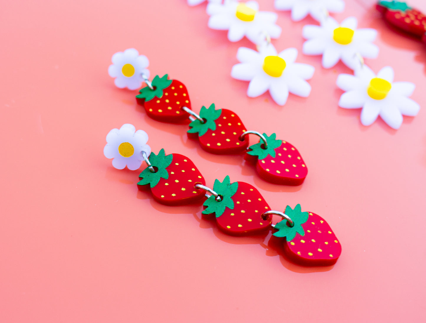 Strawberry Large Dangles