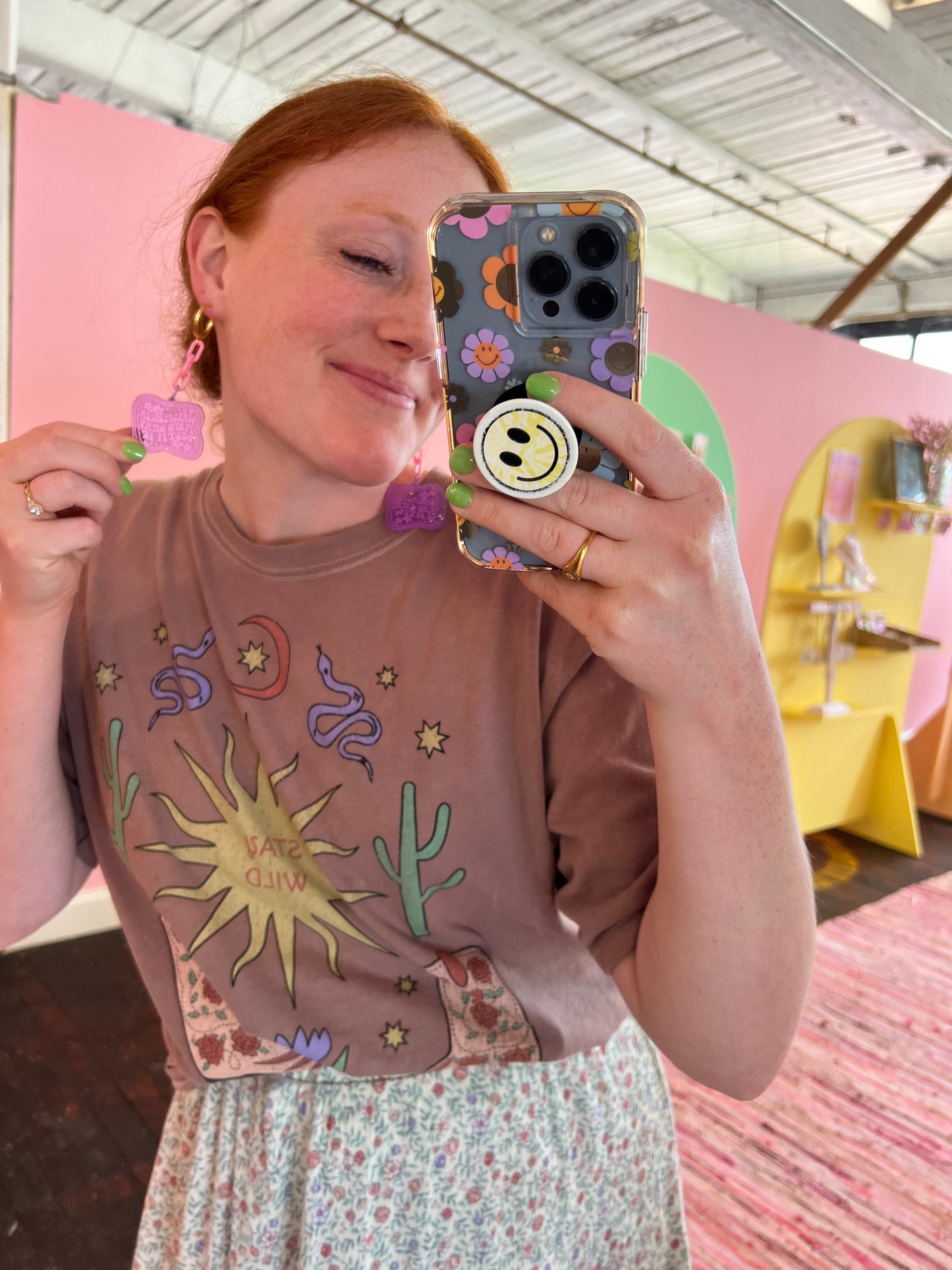 ‘Wallflower And Okay With It’ Earrings