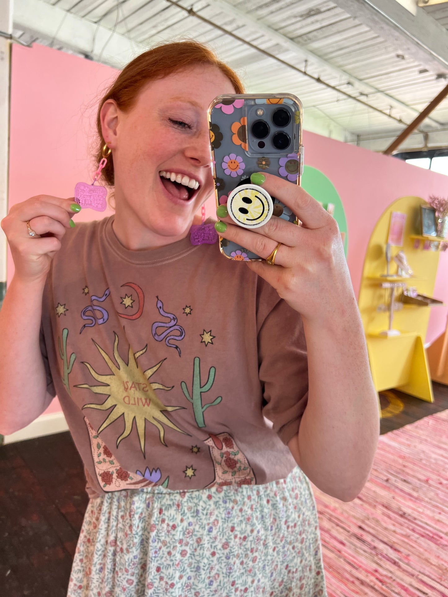 ‘Wallflower And Okay With It’ Earrings