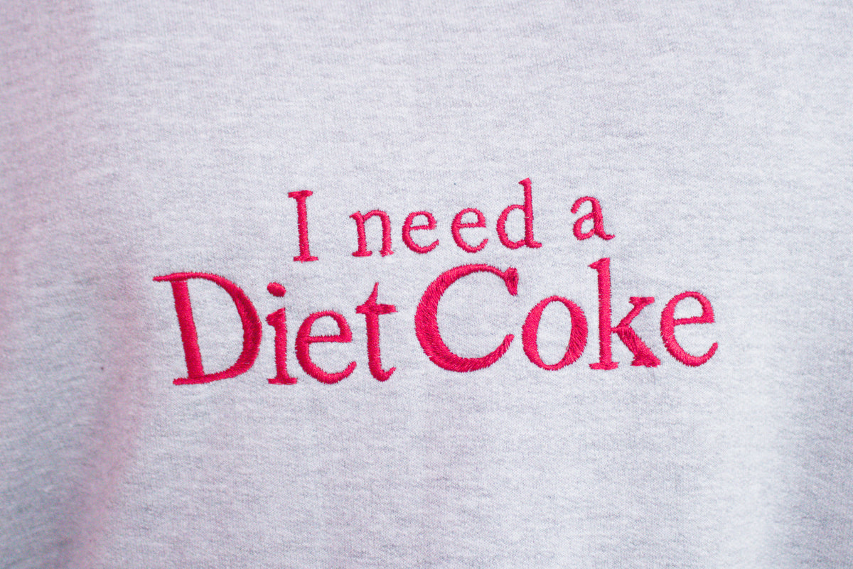 "I Need a Diet Coke" - Embroidered Top